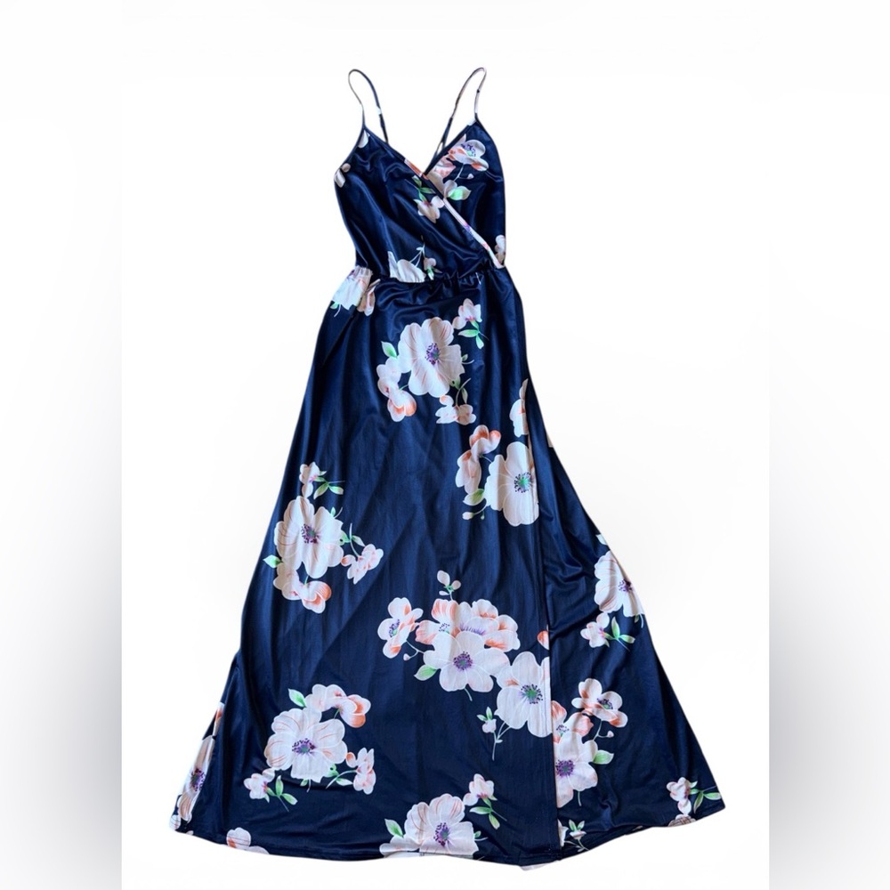 Floral Maxi Dress with Slit